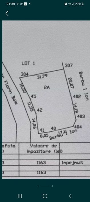 Vând teren intravilan