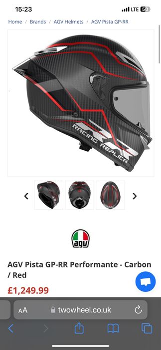 Agv Pista GP RR Performante Carbon NOUA!