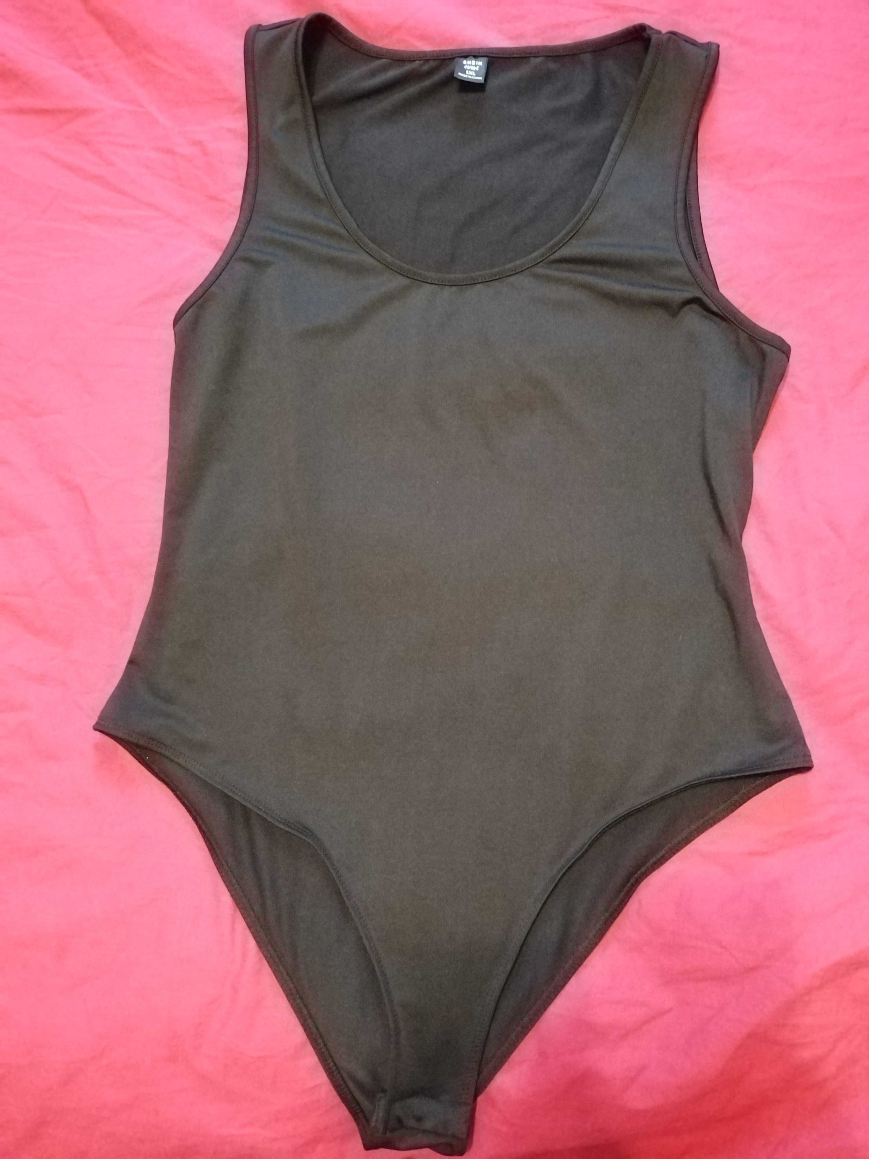 Body dama, negru. Shein. Marimea 1XL. Cadou: un maieu din bumbac, alb.