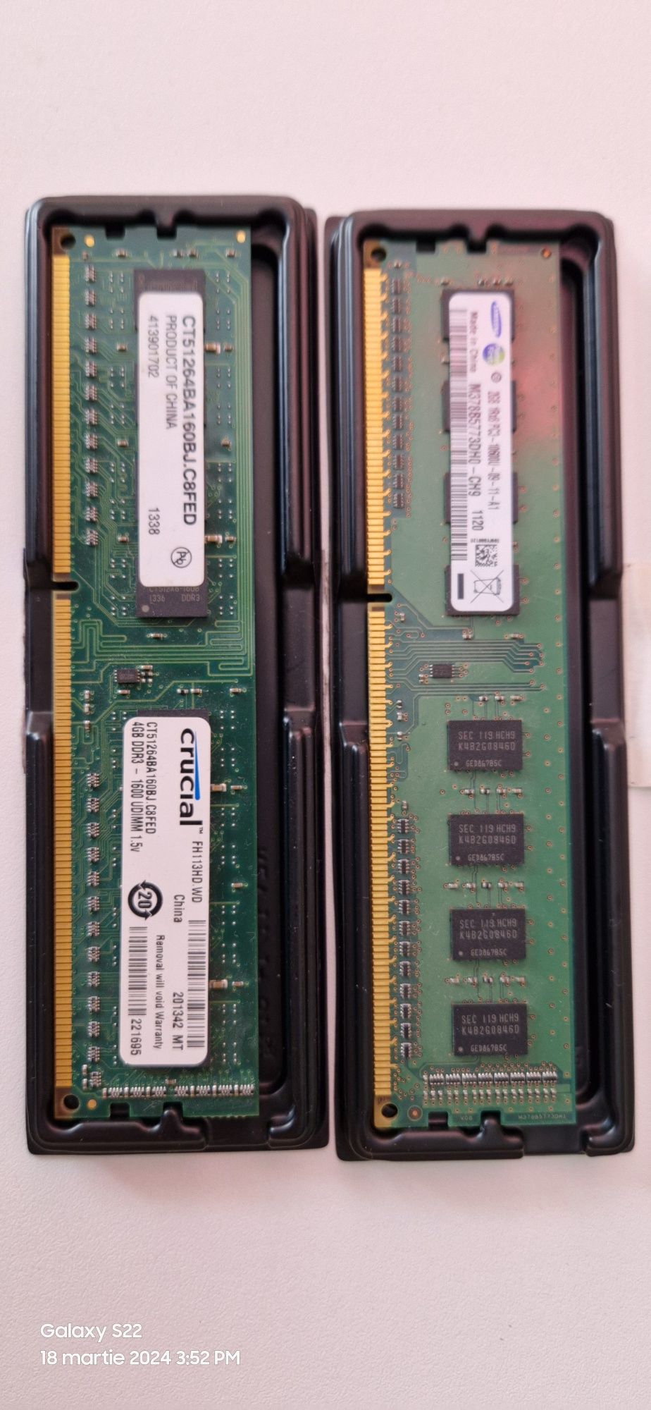 Memorie ram DDR3 pt. PC 4 și 2 Gb de 1,5V