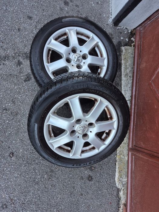 Jante aliaj + cauciucuri 4x108 R15