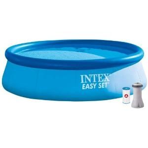 Intex надуваем басейн с помпа
