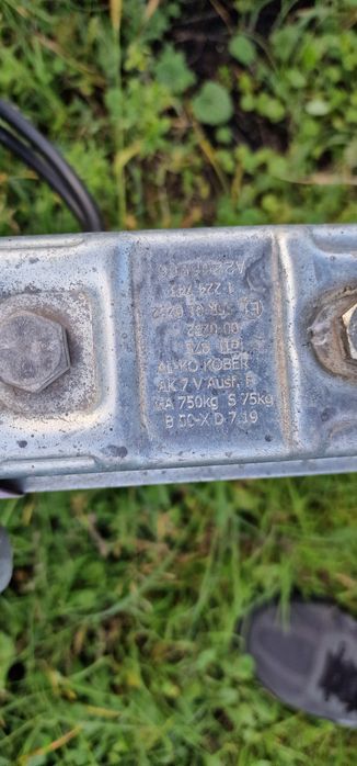 Vând remorcă 750kg - 2.6/1.3 m