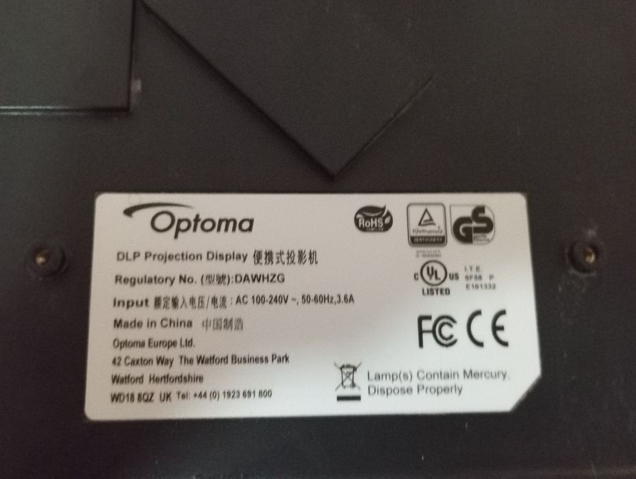 Proiector Optoma Daw HZG