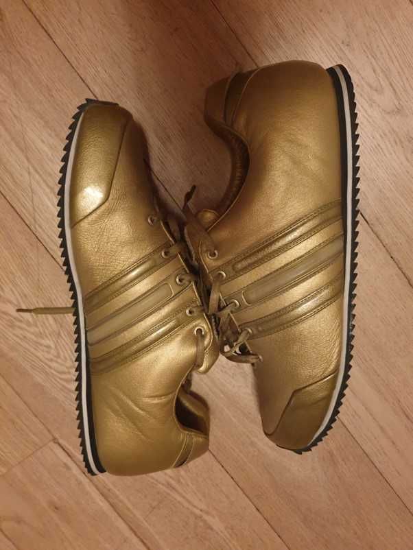 Vintage y2k Yohji Yamamoto Y-3 Gold Low Top Sneakers EU 43