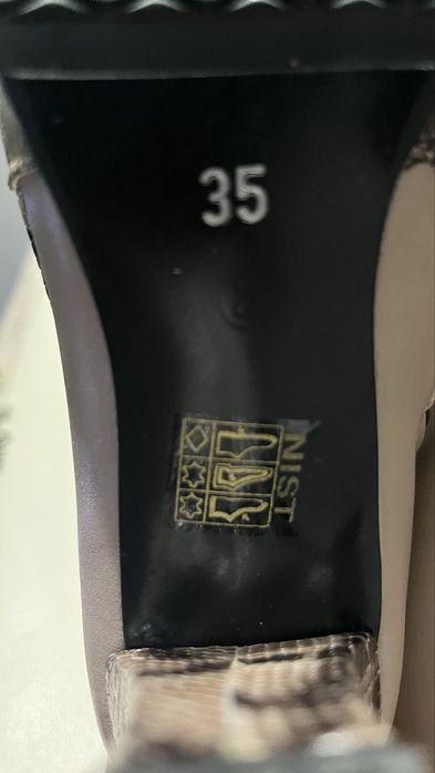 Botine blanite piele