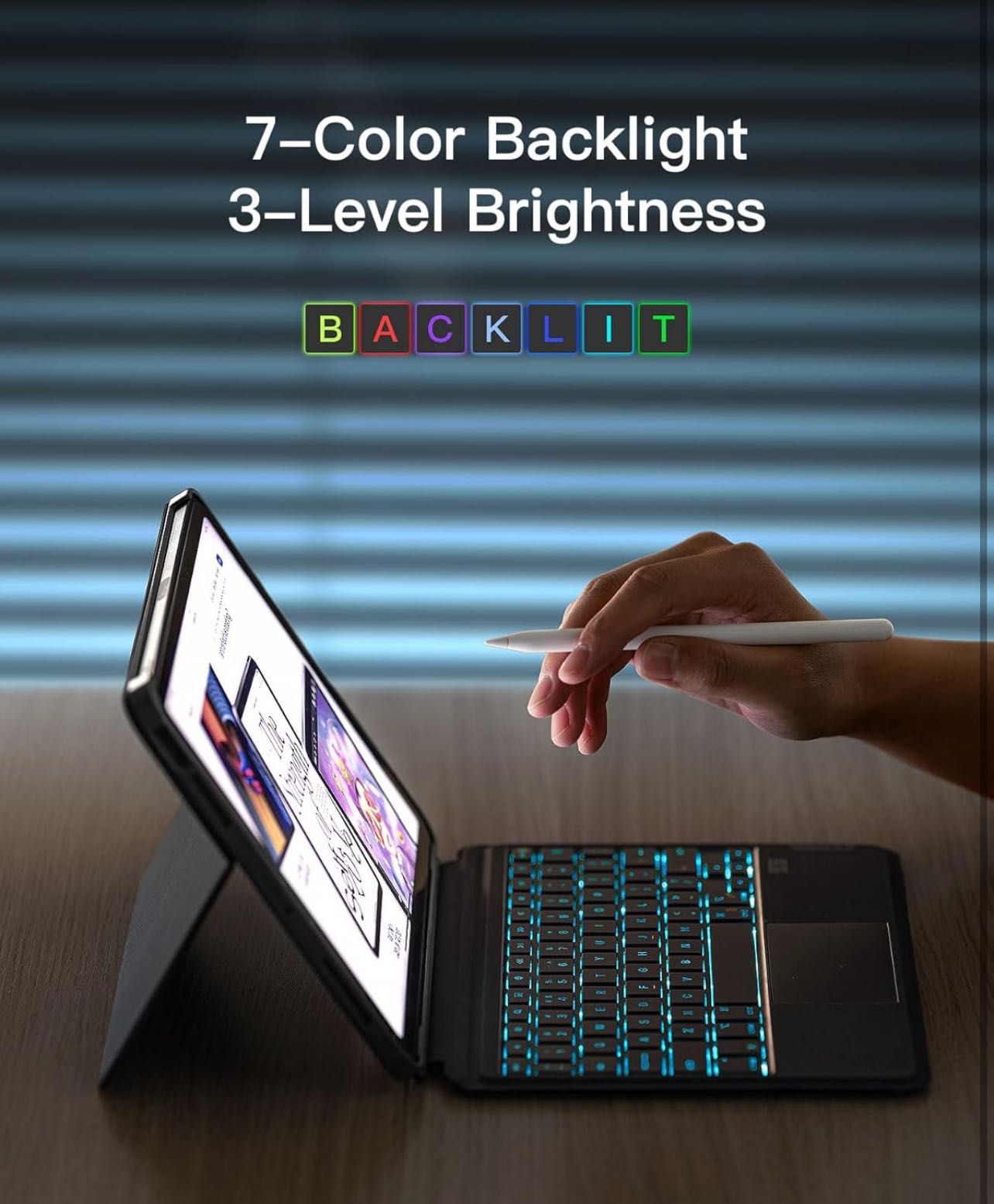 Inateck Detachable Keyboard Case for iPad Air 11 inch M3 2025/M2 2024
