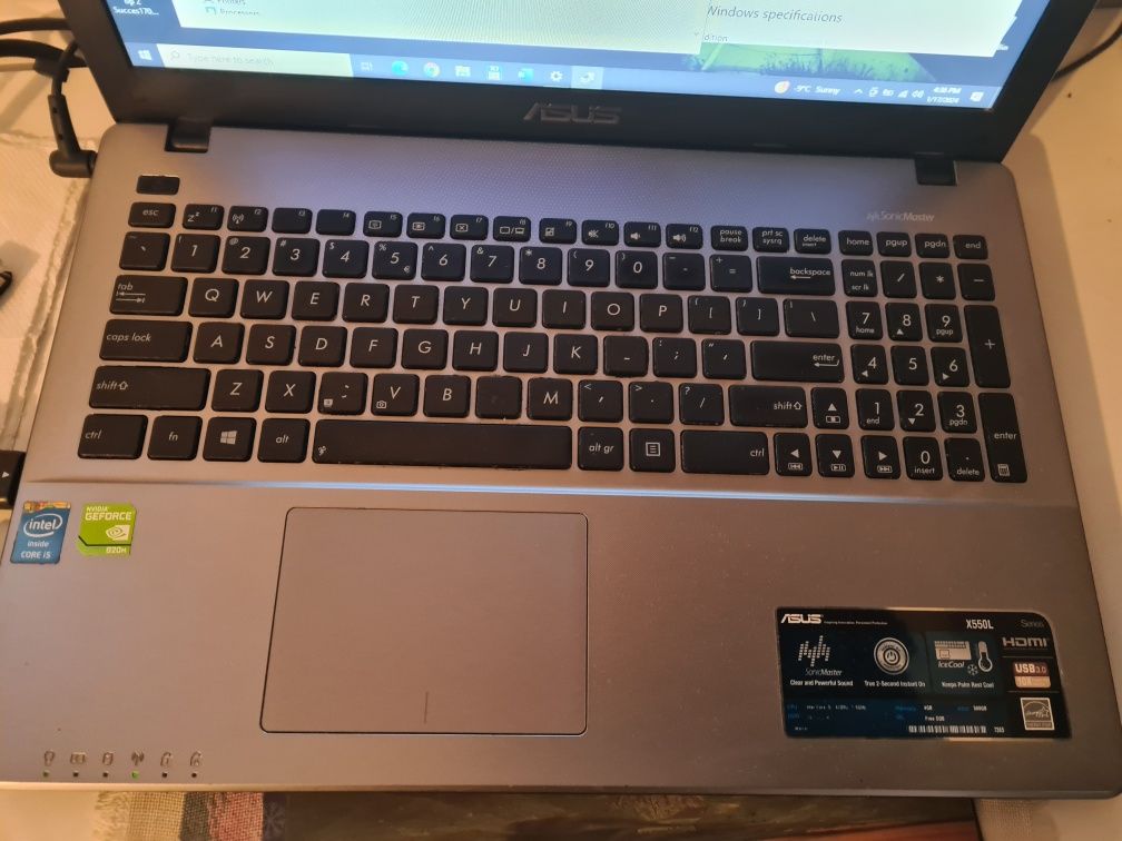 Laptop Asus x505l i5 4200u 8gb ram ssd 500gb