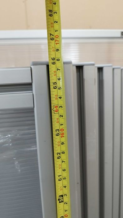 Алуминиева преграда / паравани между бюра 100/168см
