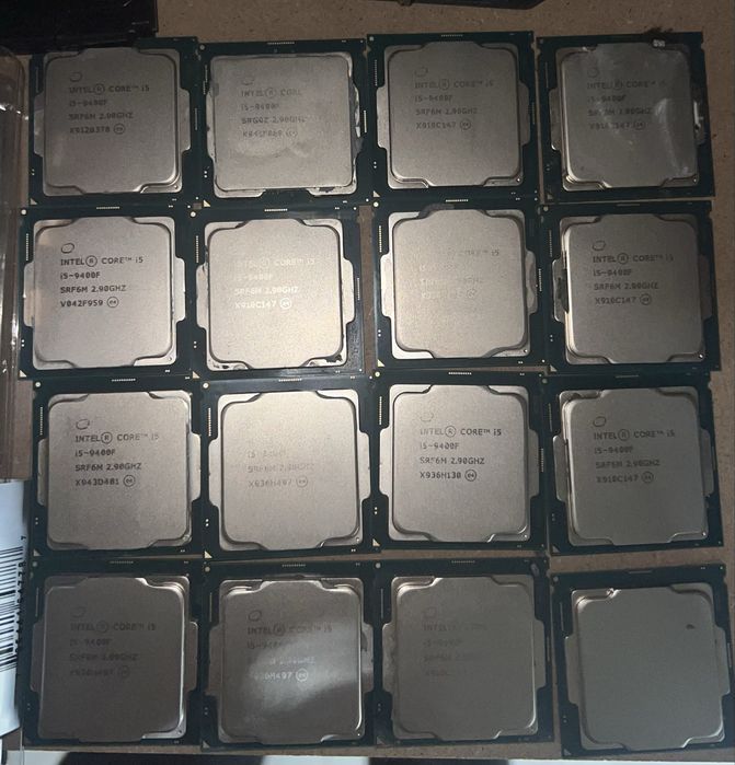 Процессоры Intel® Core™ i5-9400f наличие 16 шт