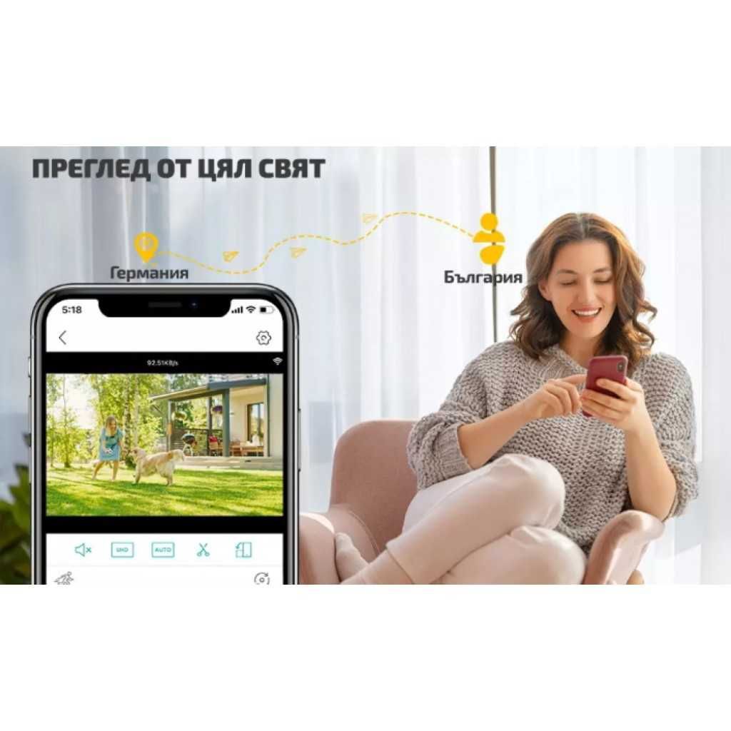 Соларна камера-компактна с 3MP UHD