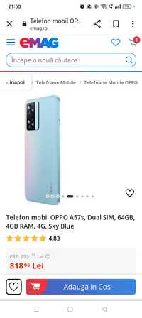 Vând telefon mobil Oppo a57