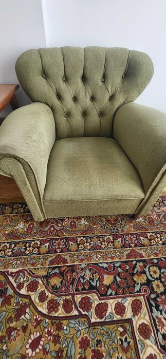 Fotoliu in stare foarte buna, cu tapiterie din catifea - 2 bucati
