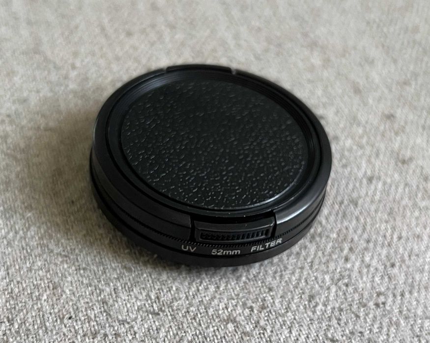 Set filtru UV 52mm cu adaptor GoPro si capac protectie lentila