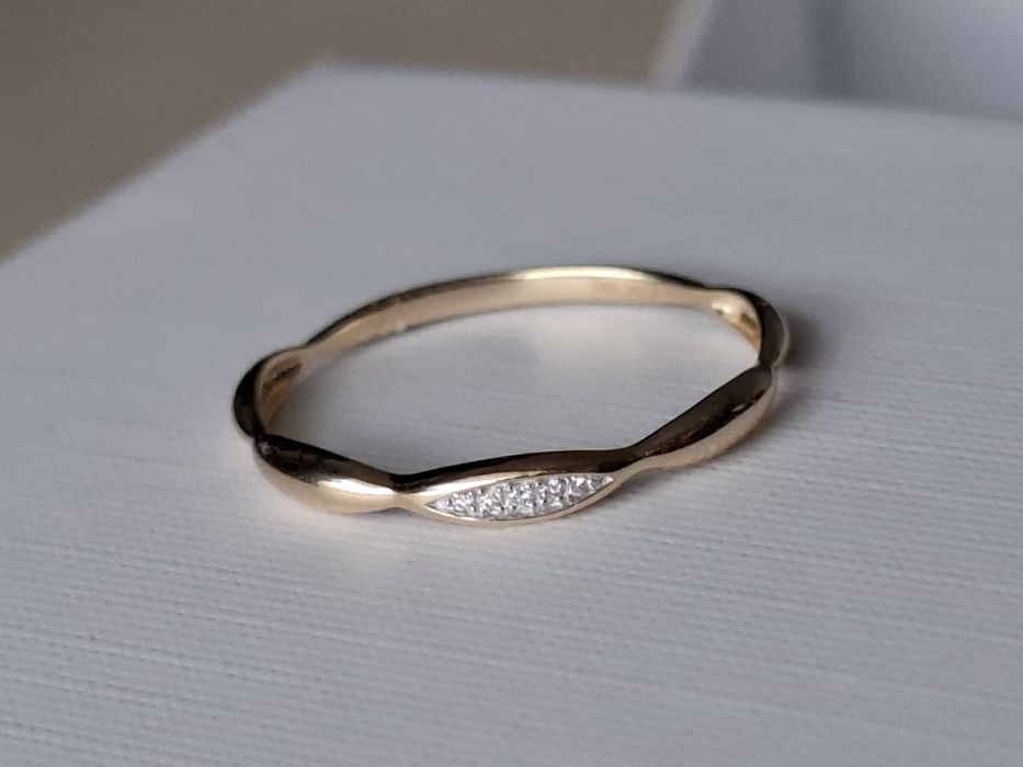 Inel aur 14k diamante
