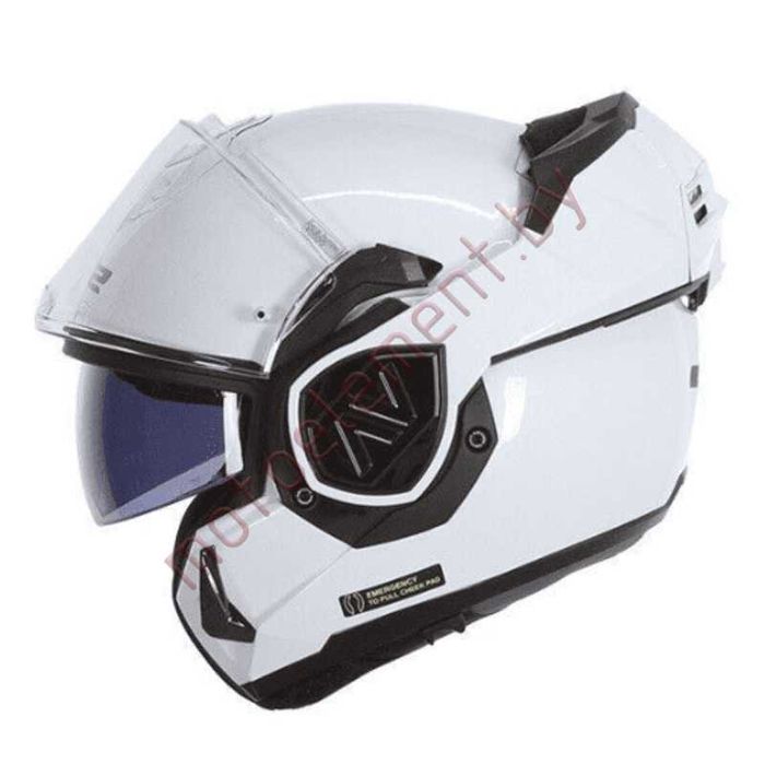 ТОП ОФЕРТА Отваряема мото каска LS 2 ADVANT Solid White,L 59-60см.,NEW