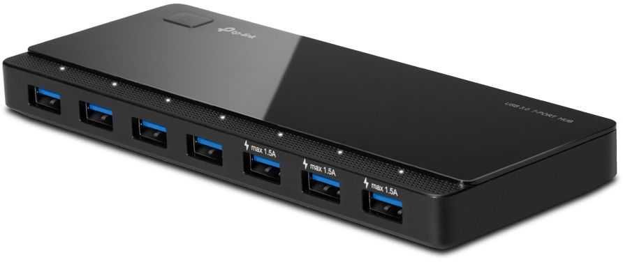 USB хъб TP-Link - UH700, 7 порта, USB 3.0, черен