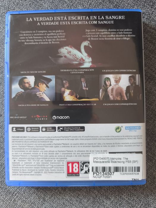 Vampire The Masquerade: Swansong PS5