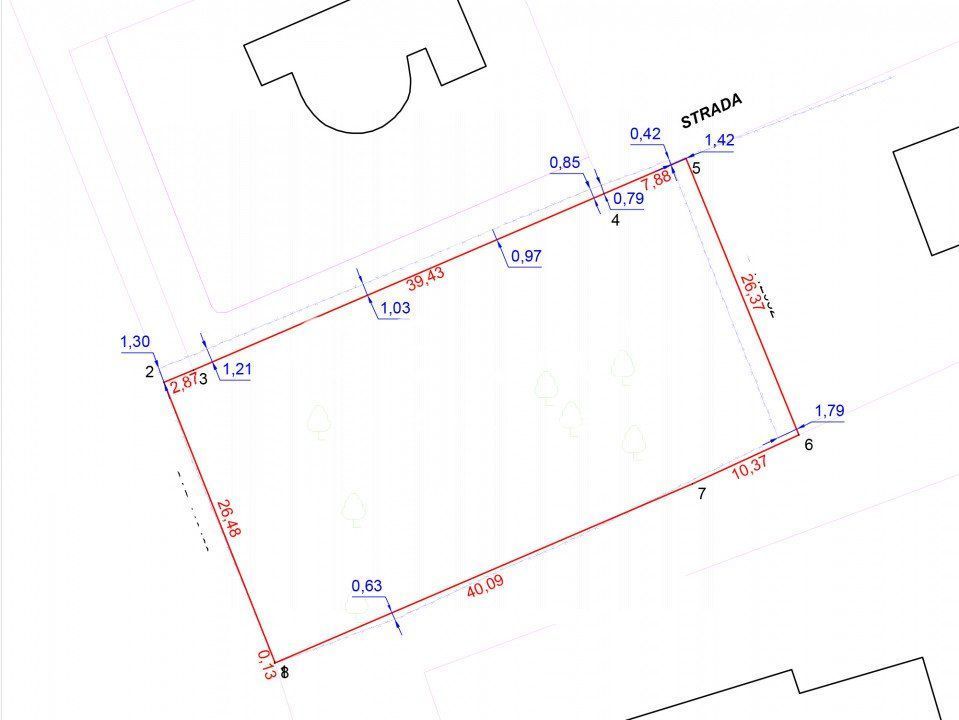 Teren 1340 mp cu deschidere la 2 drumuri Cisnadioara str Pinului