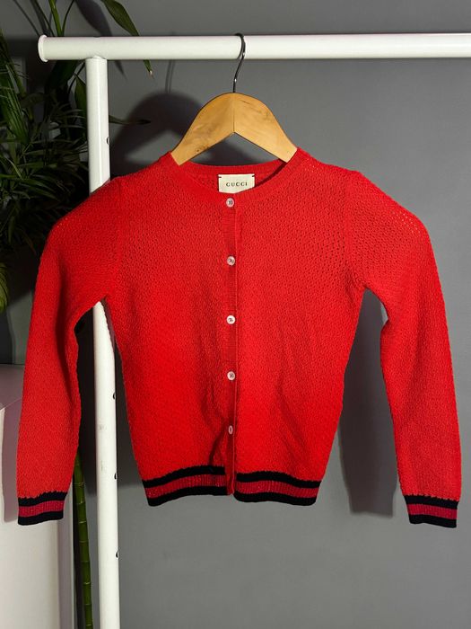 Gucci Red Cardigan Kids 5y