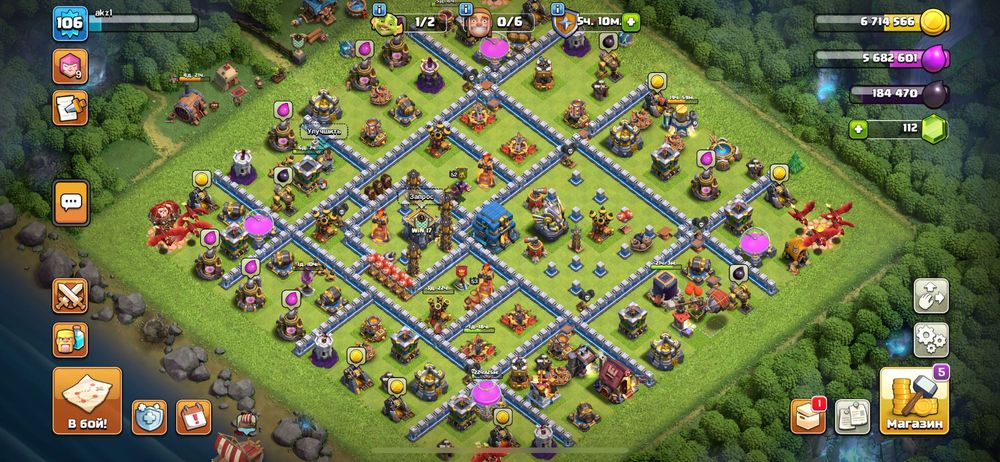 Клаш оф кланс тх12 и клашь рояль 9000кубок