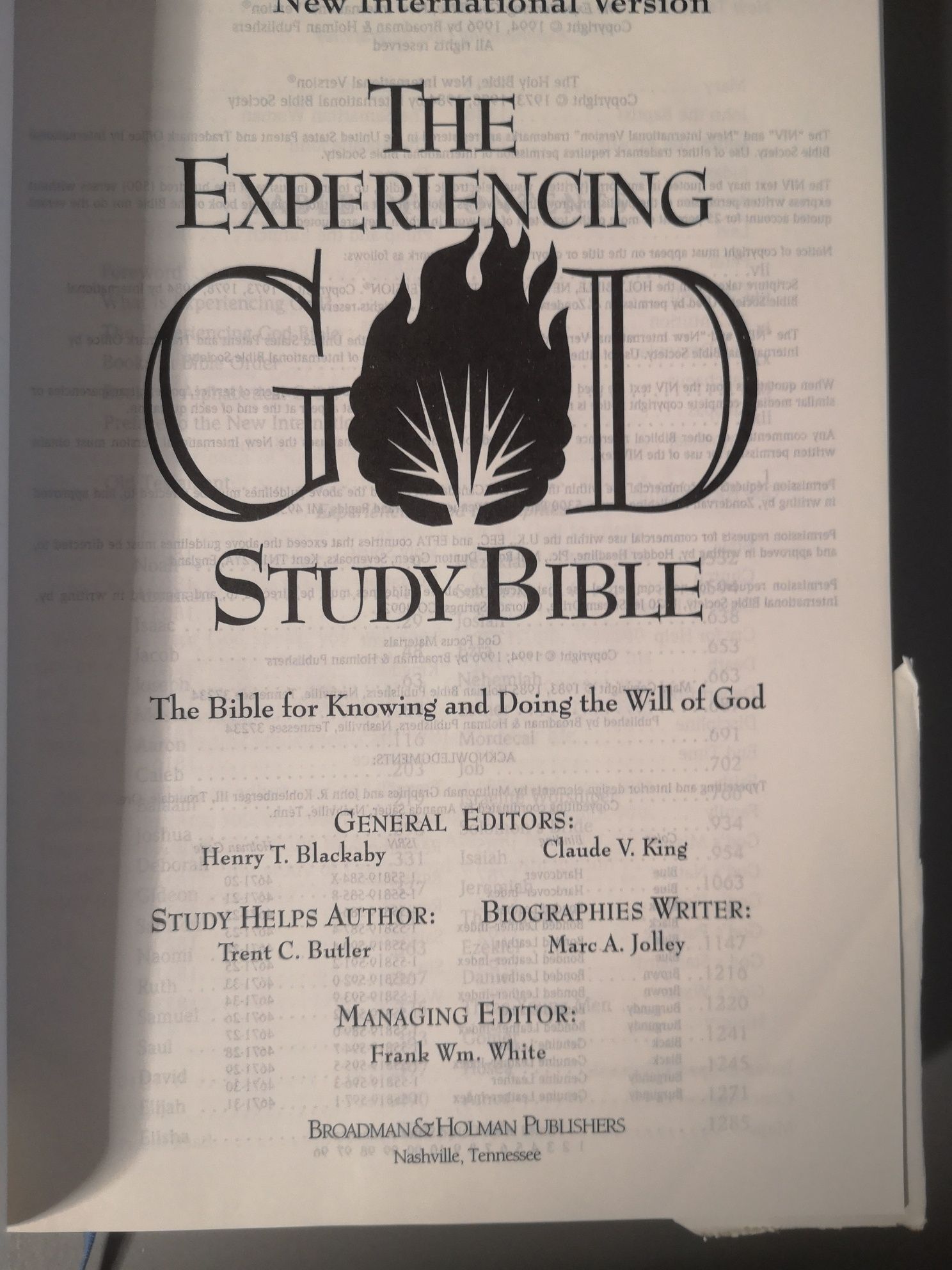 The Experiencing GOD, Study Bible