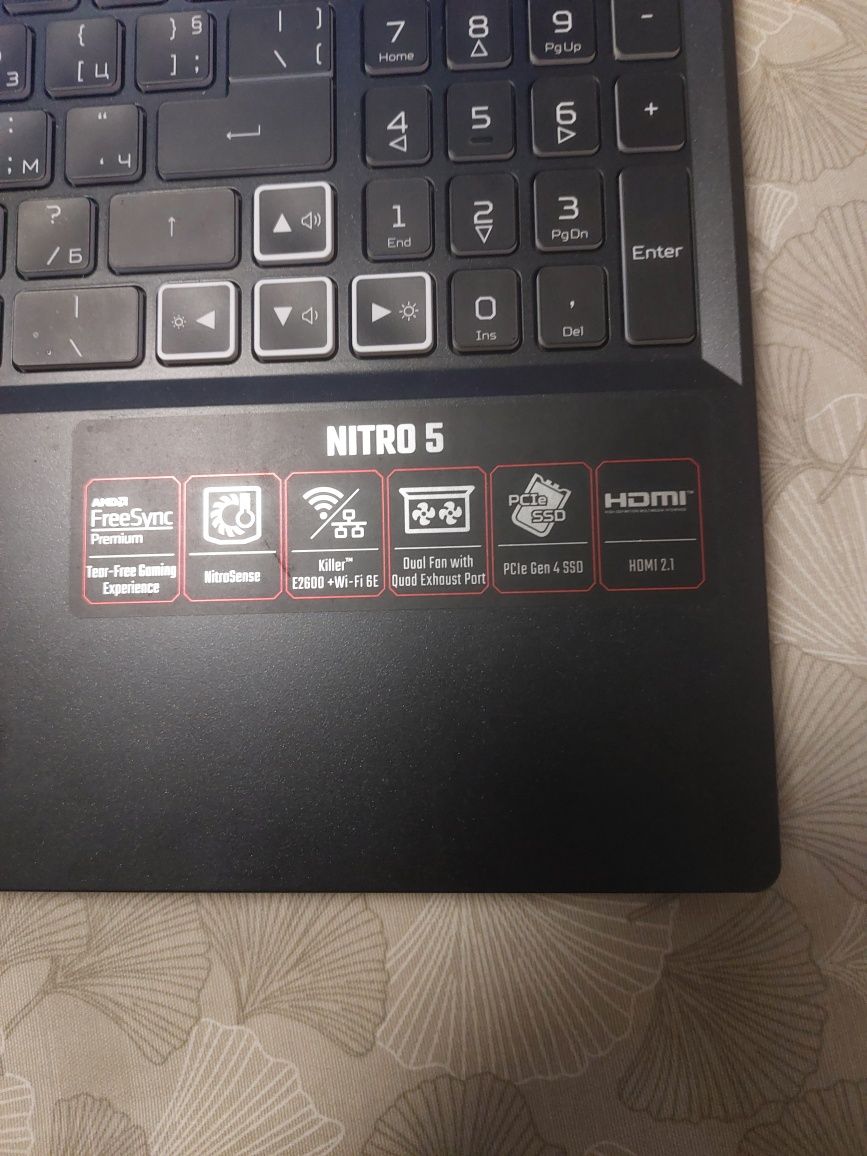 Геймърски лаптоп ACER NITRO 5 AN515-46-R2JS