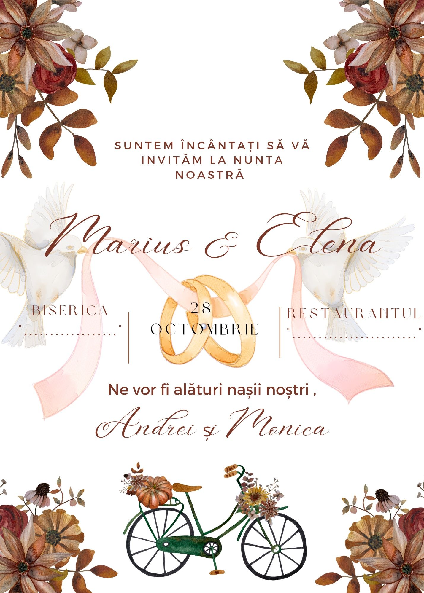 Invitații evenimente PDF și JPG