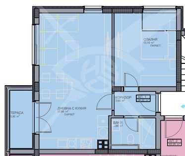 Двустаен апартамент Христо Смирненски 683-21646