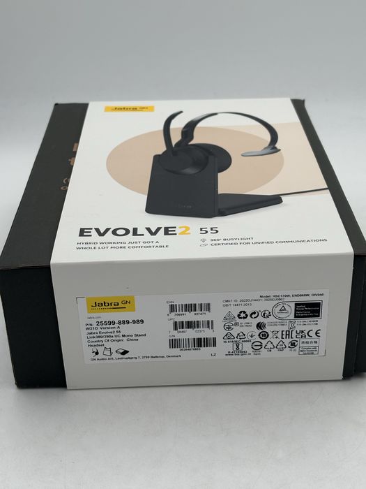 Jabra Headphones Evolve2 55 Link380a MS Stereo Stand, SIGILATE