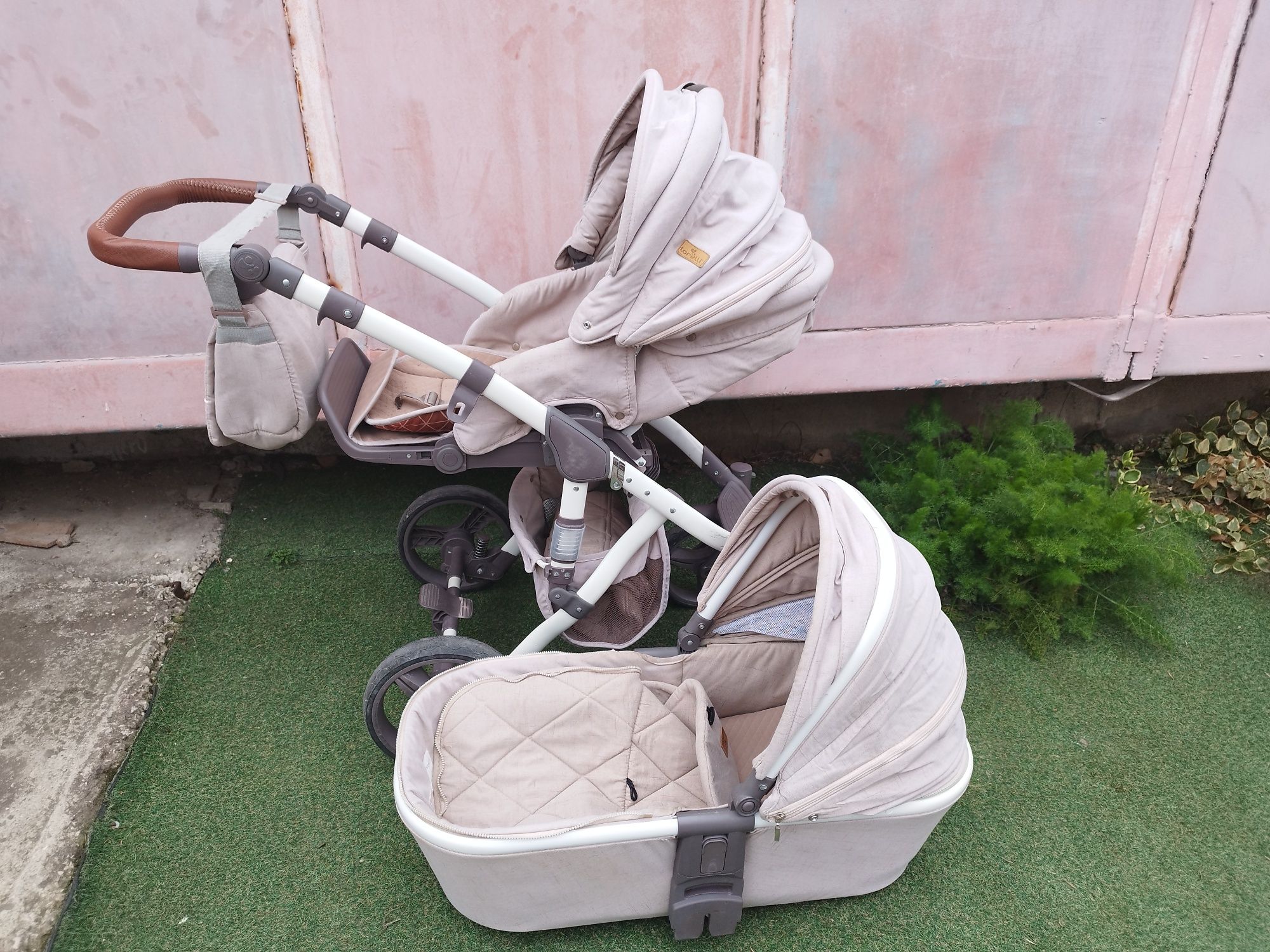 Бебешка и детска количка Лориели Римини 2/1 бежева75лева