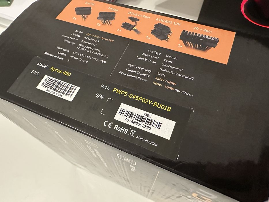 Sursa nJoy Ayrus 450 (450W) 80PLUS