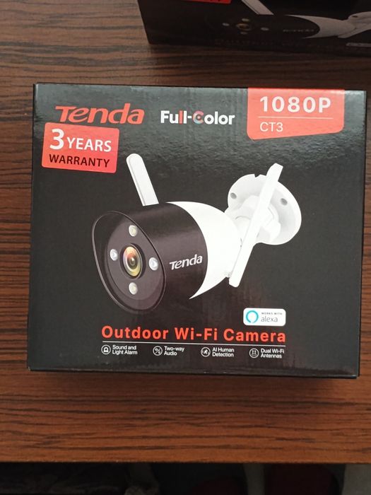 Tenda CT3 full color 1080 FHD

IR нощно виждане до 30 м, IP66
