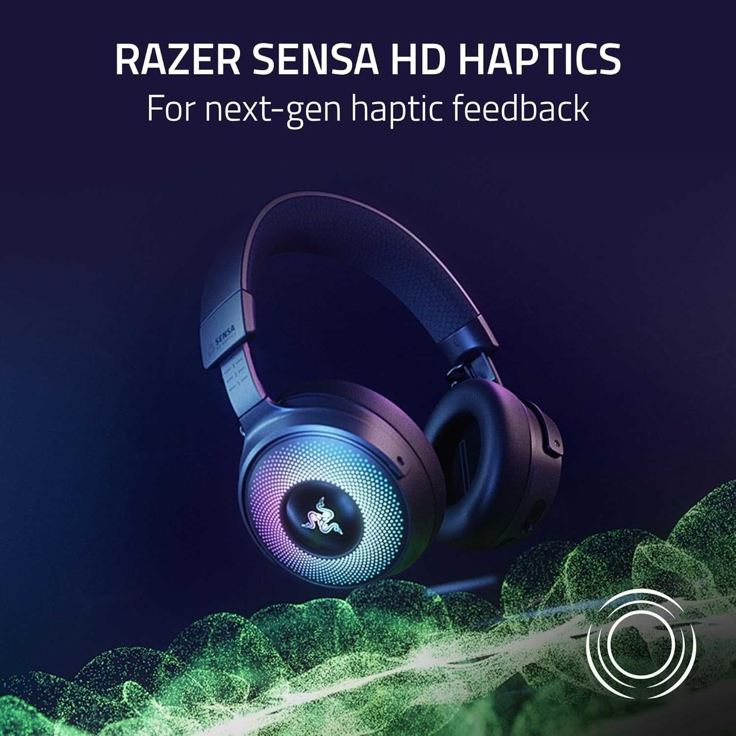 Razer Kraken V4 Pro - Безжични геймърски слушалки с OLED контролен хъб