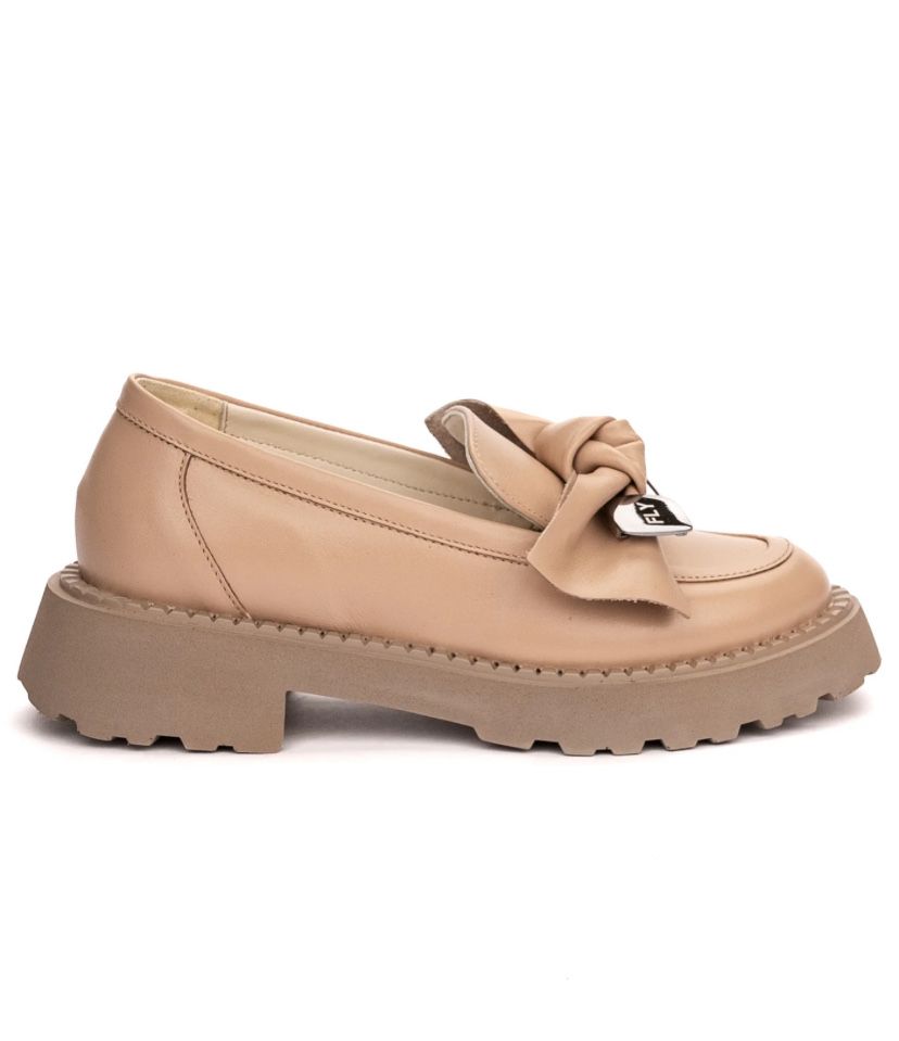 Pantofi Damă Mocasini nr.34 piele naturală, bej