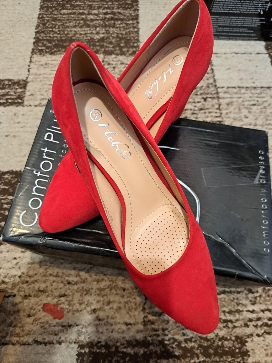 Pantofi dama cu toc lat o singura purtare