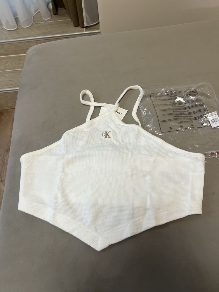 Къс топ Calvin Klein