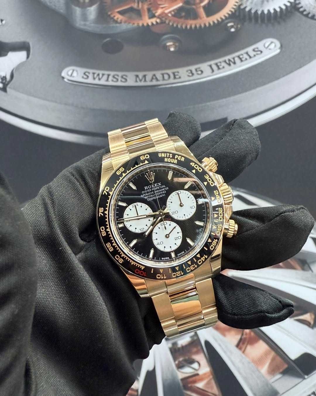 Мъжки Часовници жълто злато 40mm