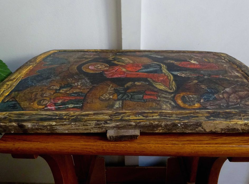 Icoana ‘Nasterea Domnului’, pe lemn, Veche si RARA