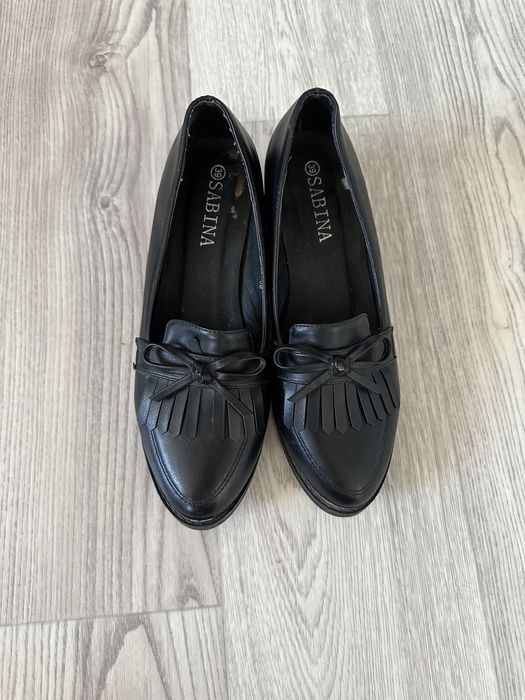 Кожаные туфли женские