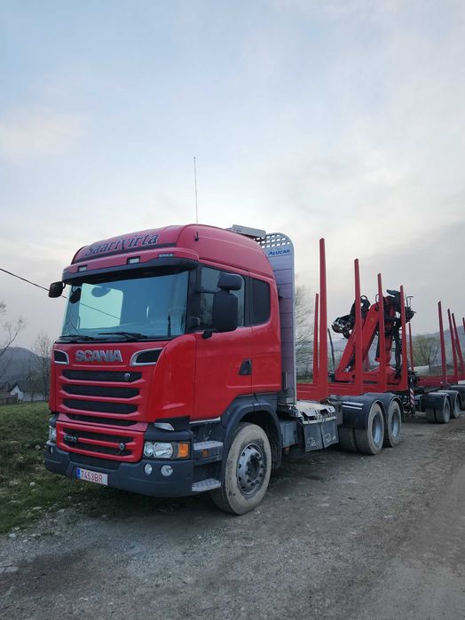 SCANIA R730 transport forestier lemn,bușteni