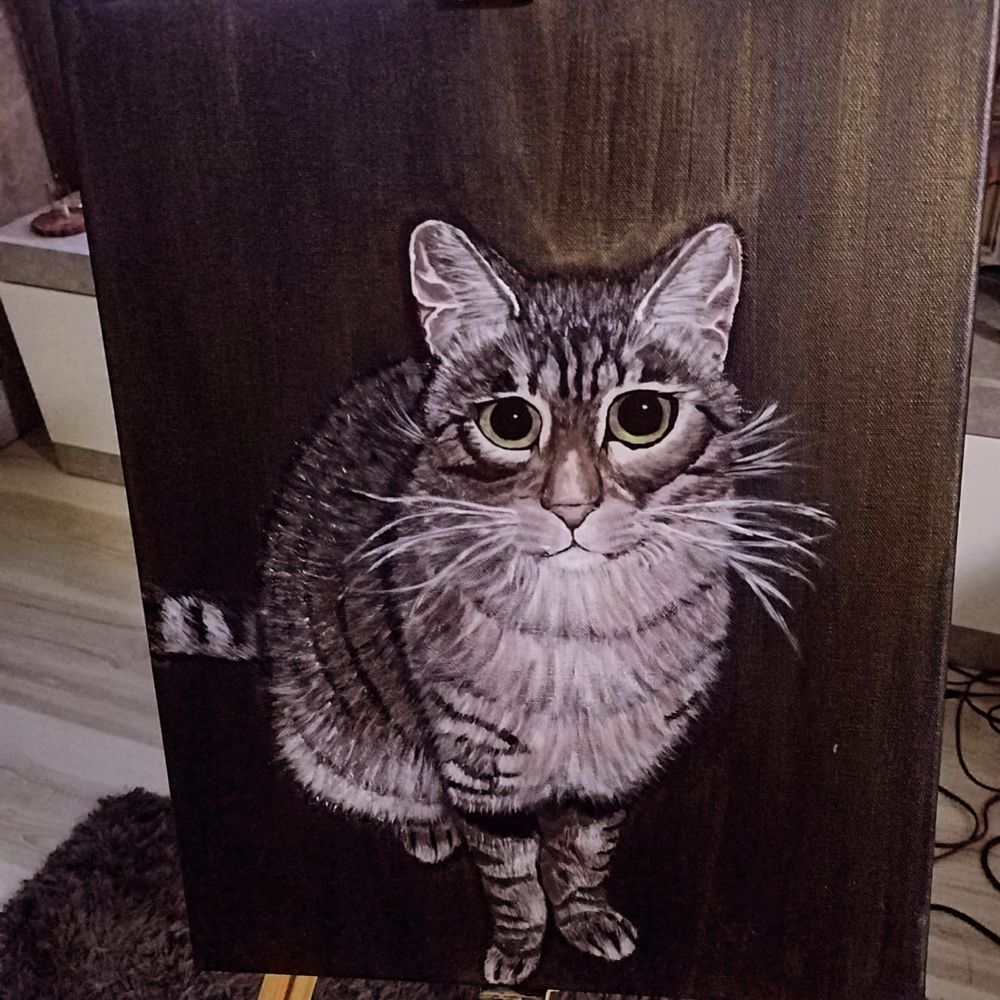 Customised animal acrylic paintings