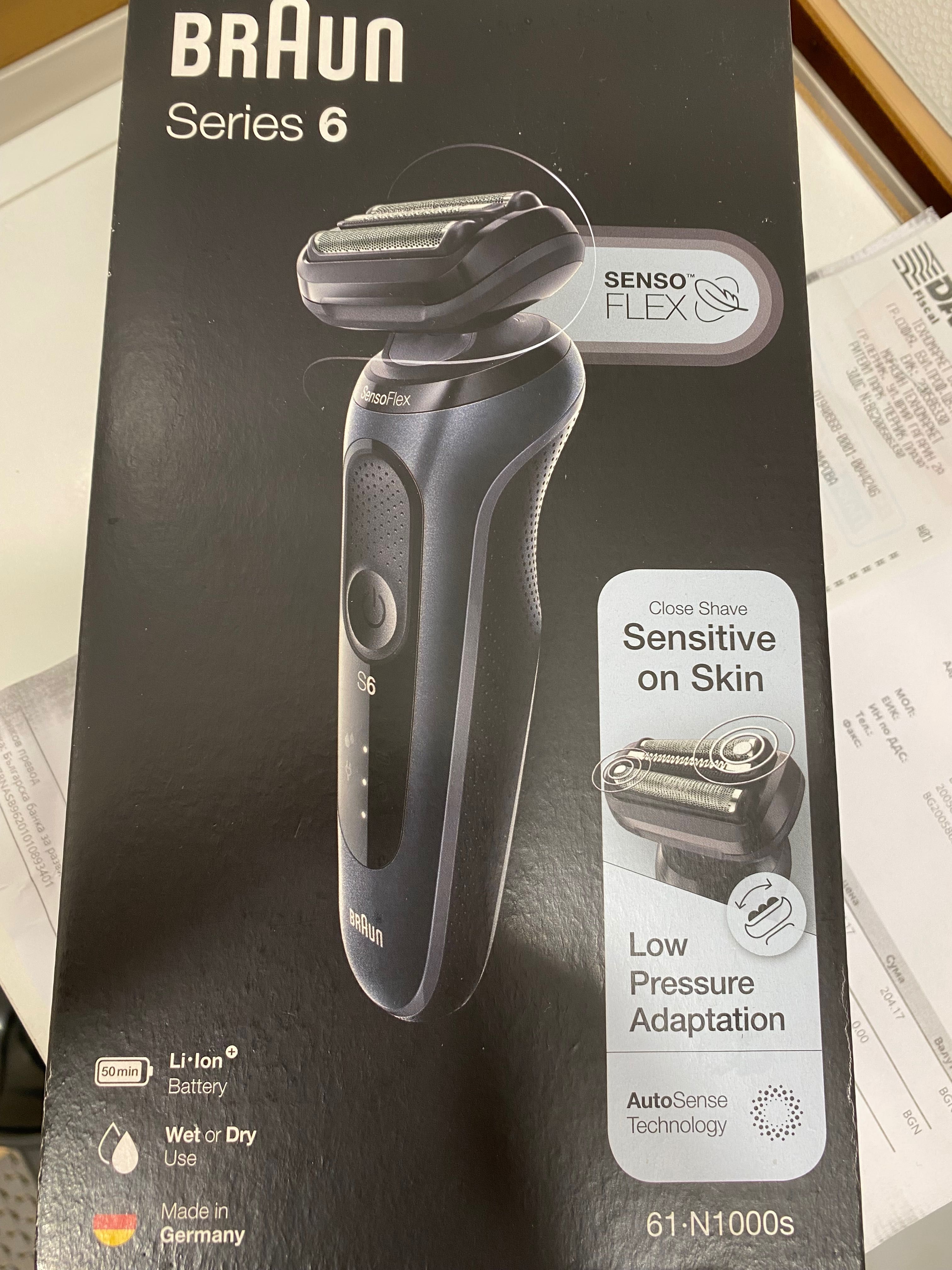 Електрическа самобръсначка за лице-брада Braun Series 6 61-N1000s