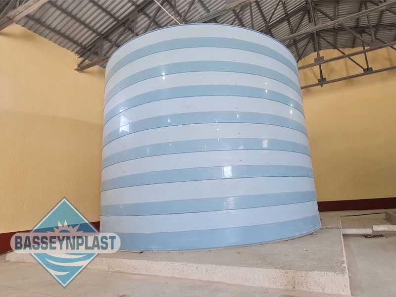 Ёмкость цилиндрическая пластиковая 40м3, тонн для воды, бак, бочка