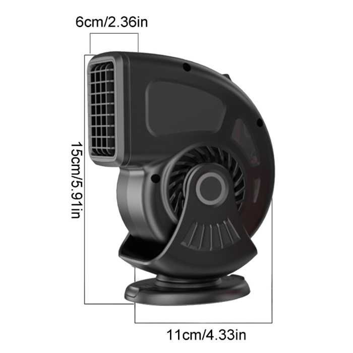 Печка за автомобил PA1164 12V – мини отоплител и размразител 150W