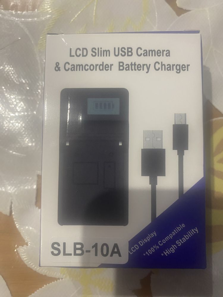 Батерия и зарядно SLB-10A 1200mAh за samsung
