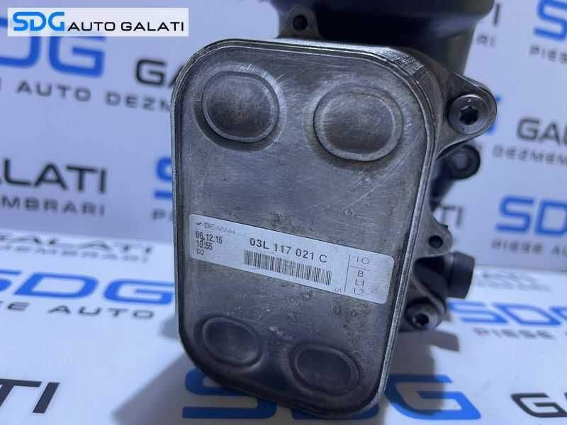 Suport Carcasa Corp Filtru Radiator Racitor Ulei Termoflot Skoda Rapid 1.6 TDI CAYB CAYC CLNA 2013 - 2022 Cod 03L115389H 03L117021C