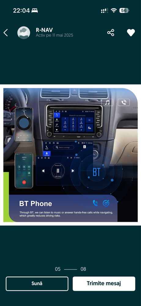 Navigatie Android Skoda,Seat,VW Golf,Passat,Touran 4GB RAM, Car Play