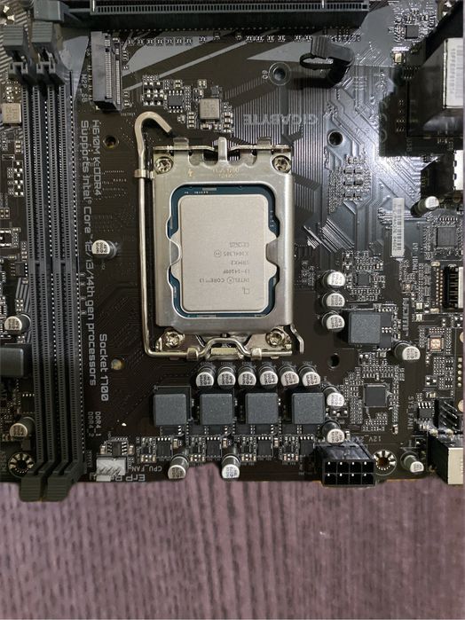 Материнская плата+процессор gigabyte h610+i3 14100f