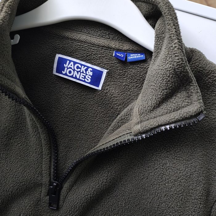 Bluza de molton jack jones măsură 140 verde pin
